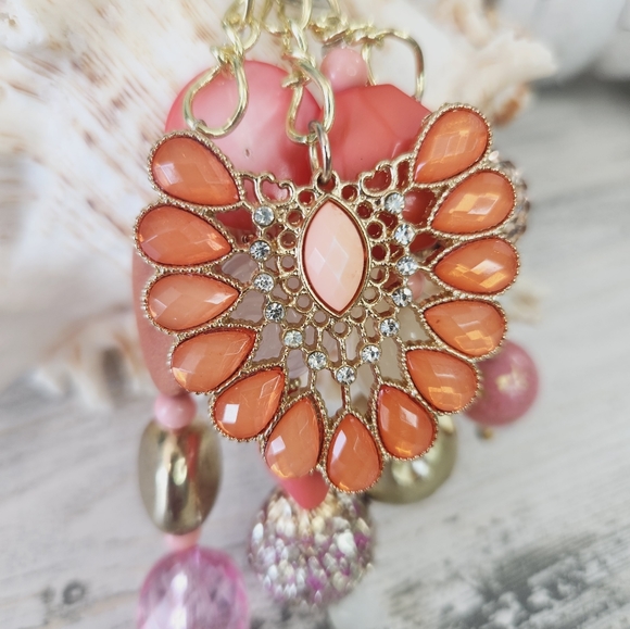 Handmade Vintage Peach/Pink Purse Charm / Keychain 🥳HOST PICK🥳 - Picture 7 of 10